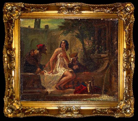 framed  Carl Spitzweg Susanna im Bade, ta009-2